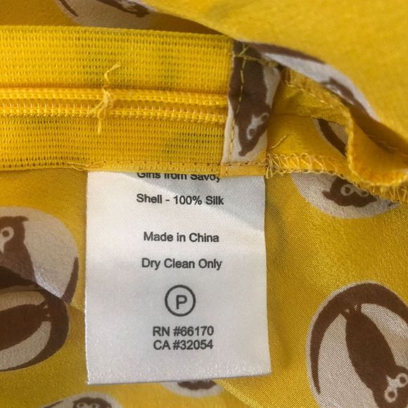 Girls from Savoy sz 2 Owl Print Puffed Sleeve Top - Picture 5 of 5